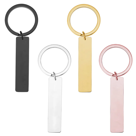 Gepersonaliseerde Sleutelhanger met Gravure – RVS