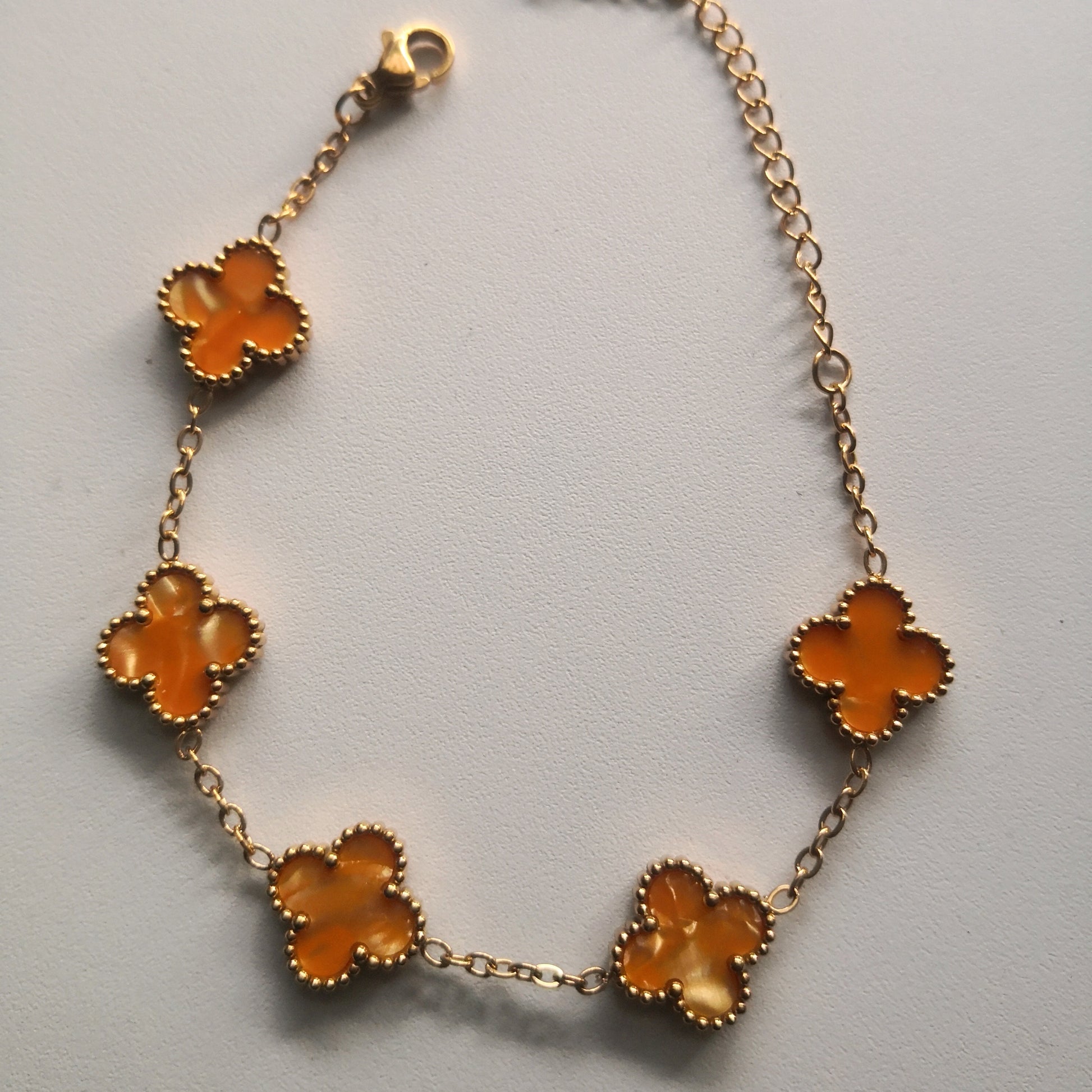 Felle kleuren Klaver Armband - Intero Sieraden