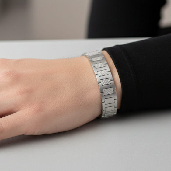Heren Armband Roestvrij Staal - Waterbestendig & Kleurvast