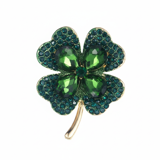 Klaverblad Broche - Groen