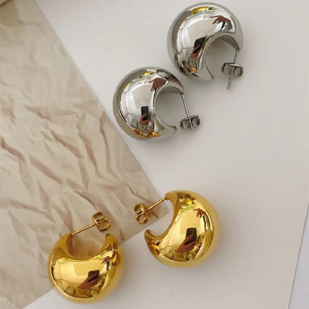 Maanvormige Oorbellen - Intero Sieraden