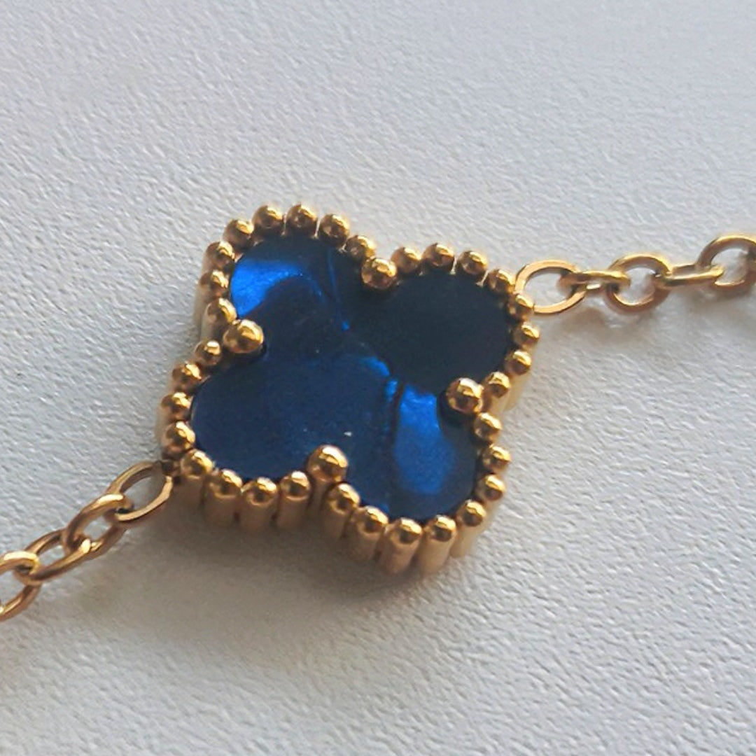 Felle kleuren Klaver Armband - Intero Sieraden