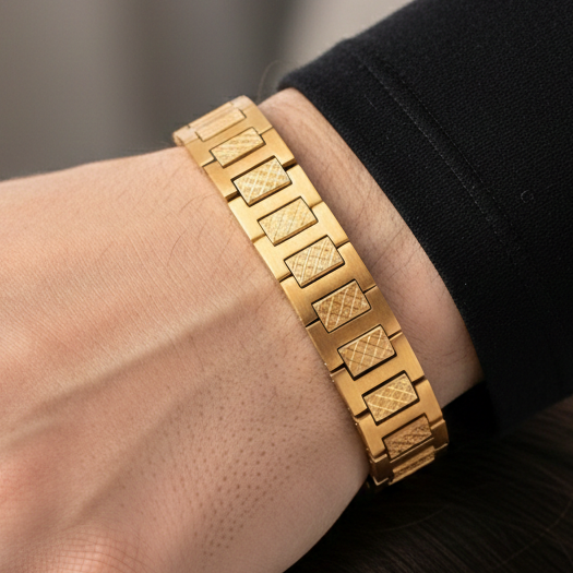 Heren Armband Roestvrij Staal - Waterbestendig & Kleurvast