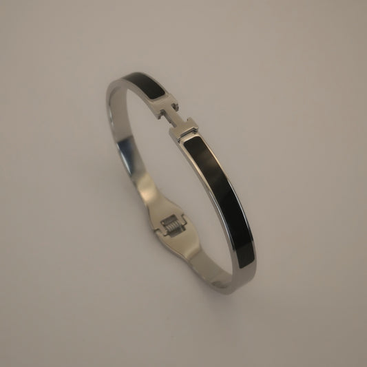 H letter Silverkleurige Armbanden - Dun - Intero Sieraden