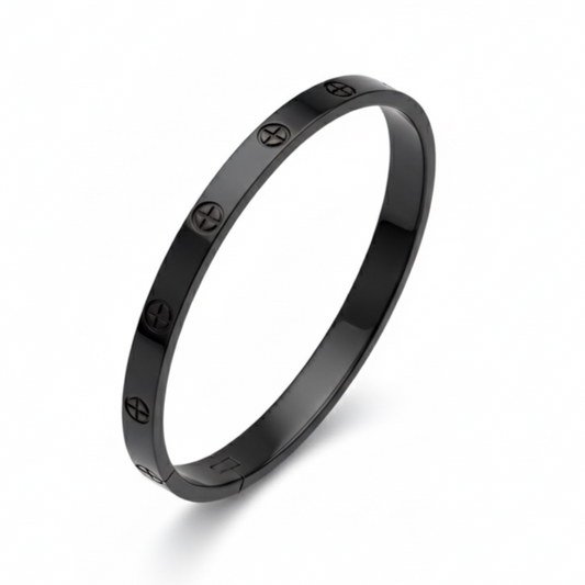 Heren Armband - Zwart Roestvrij Staal