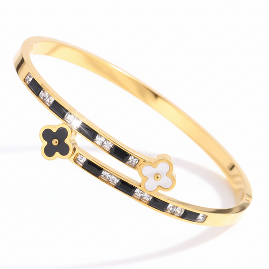 Emma Clover Bracelet - Stainless Steel Water Resistant