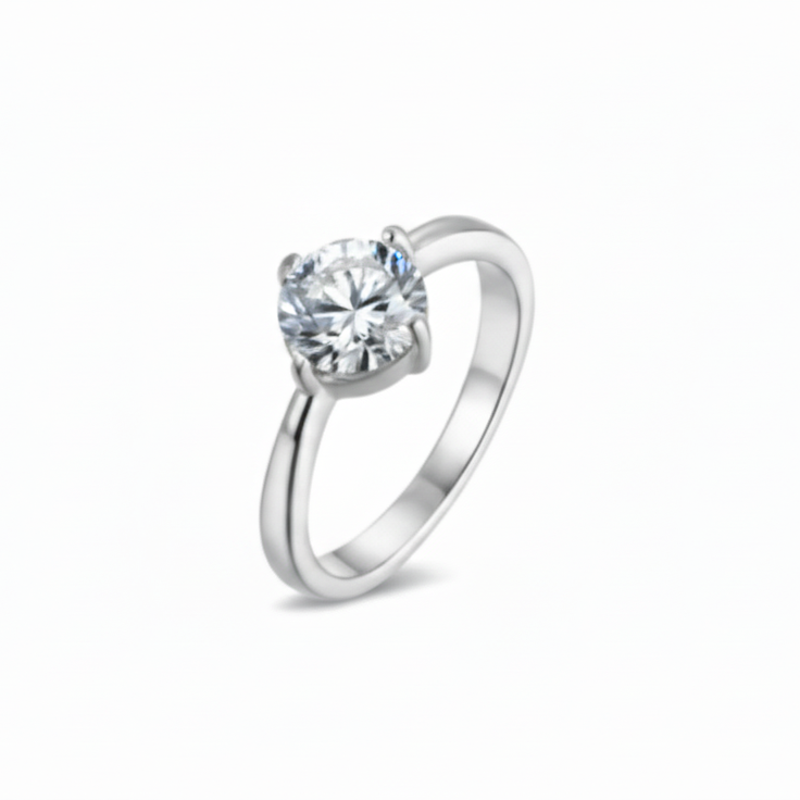 Intero Solitaire Ring - Roestvrij Staal