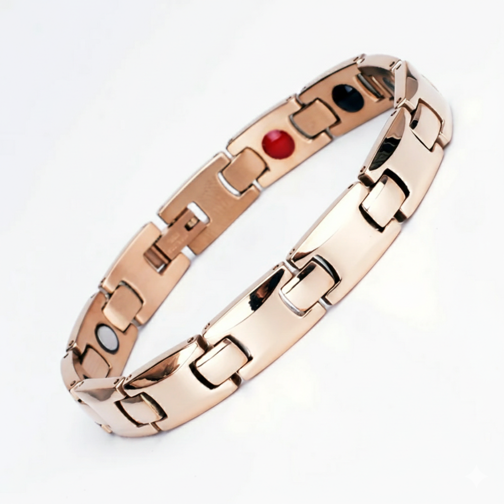 Magnetische Heren Armband Roestvrij Staal - Therapeutisch & Waterbestendig