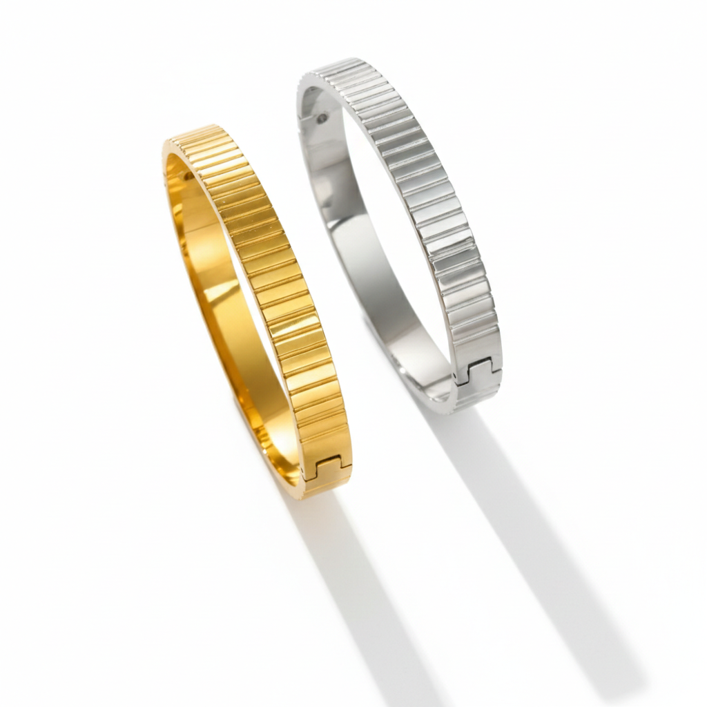 سوار نسائي أنيق من الفولاذ المقاوم للصدأ - فاخر ومقاوم للماء