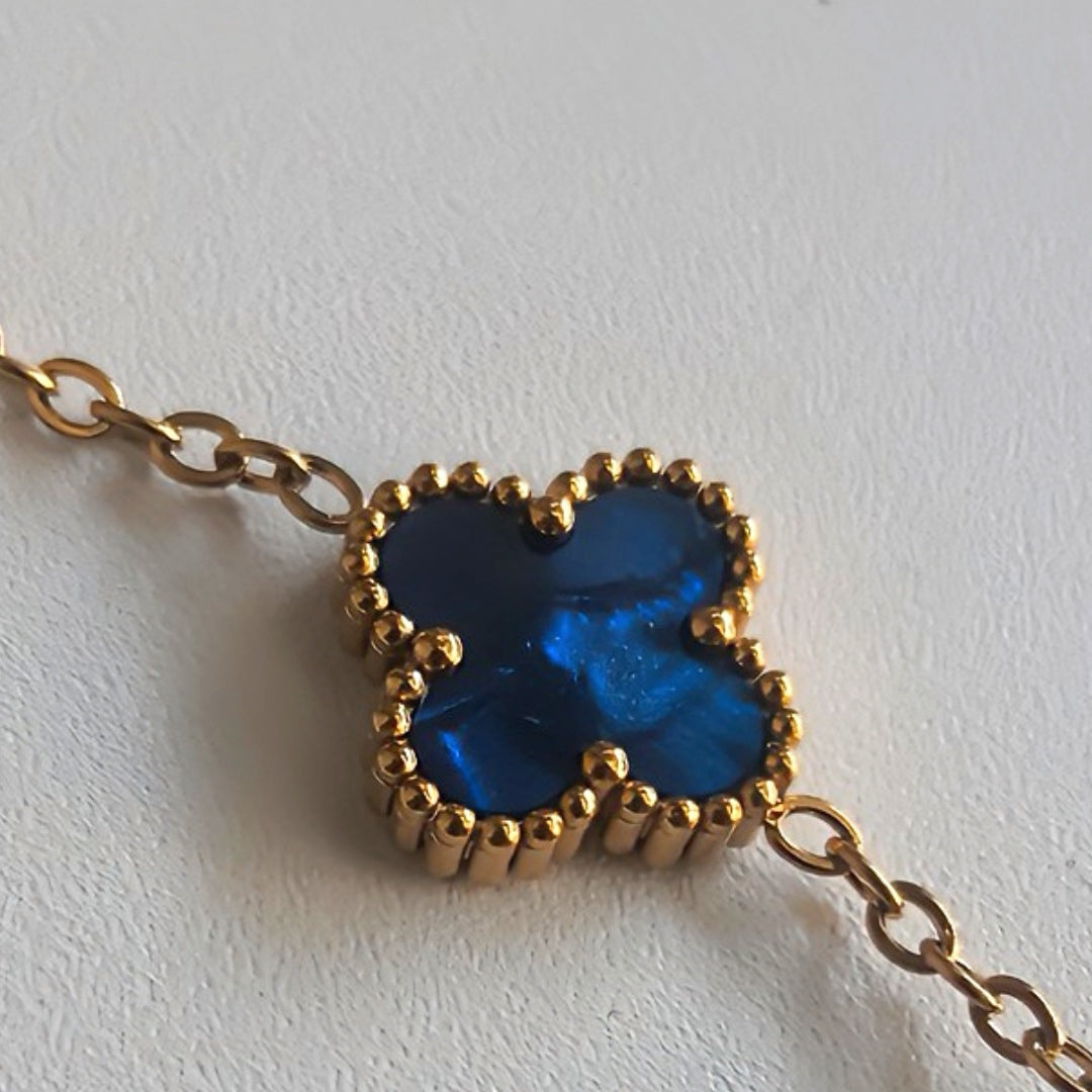 Felle kleuren Klaver Armband - Intero Sieraden