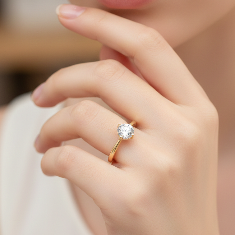 Intero Solitaire Ring - Roestvrij Staal