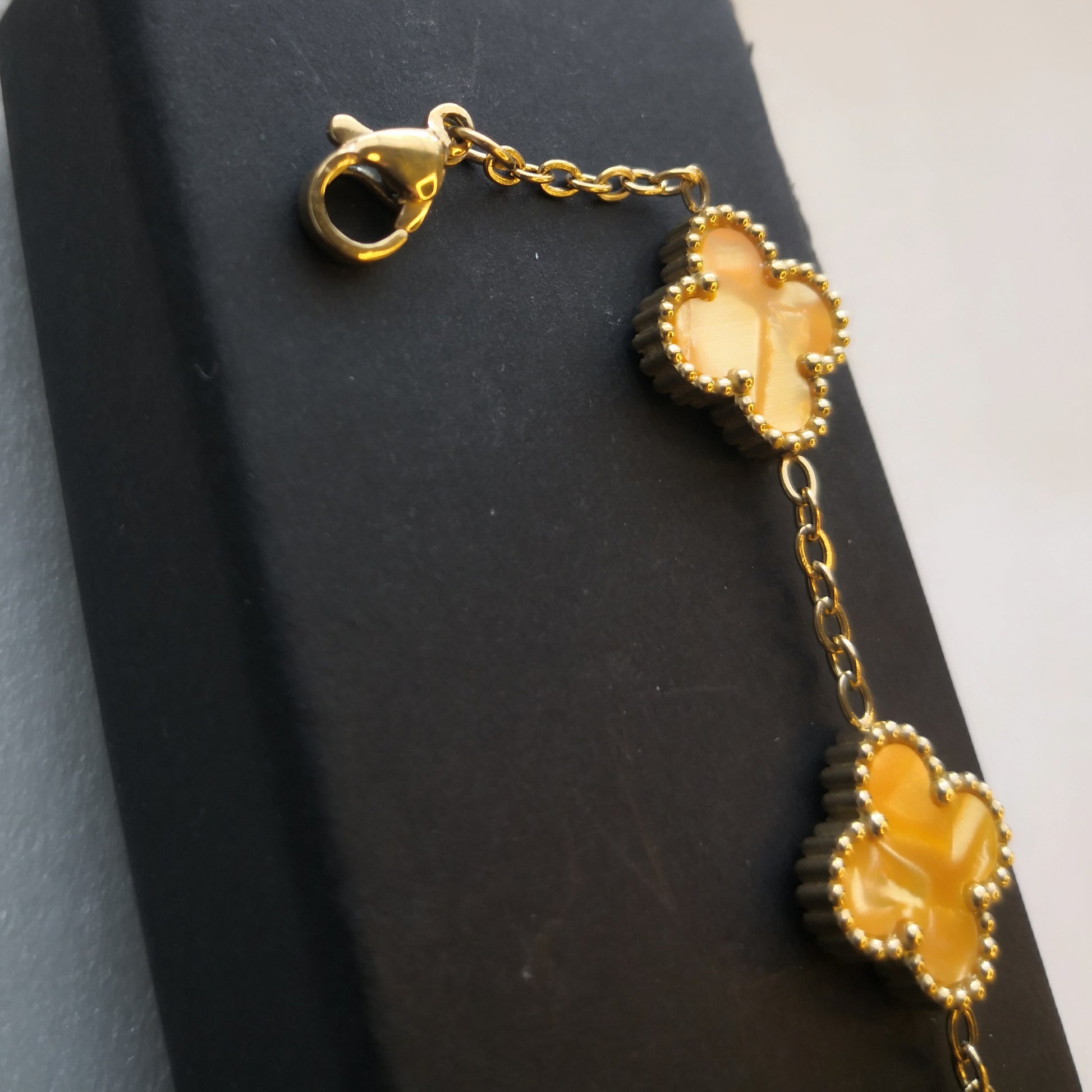 Felle kleuren Klaver Armband - Intero Sieraden