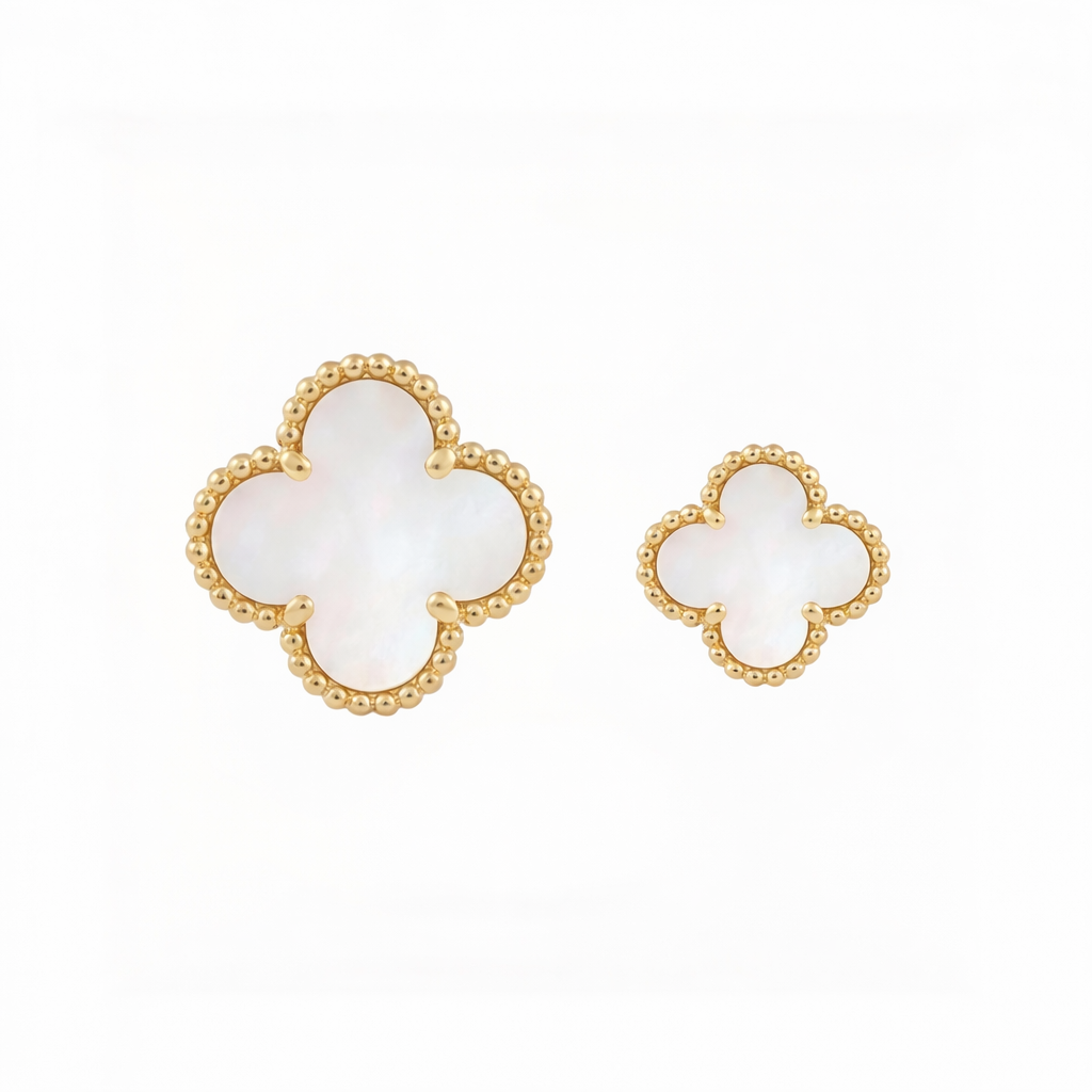 Trendy Klaver Oorbellen - Roestvrij Staal Waterdicht