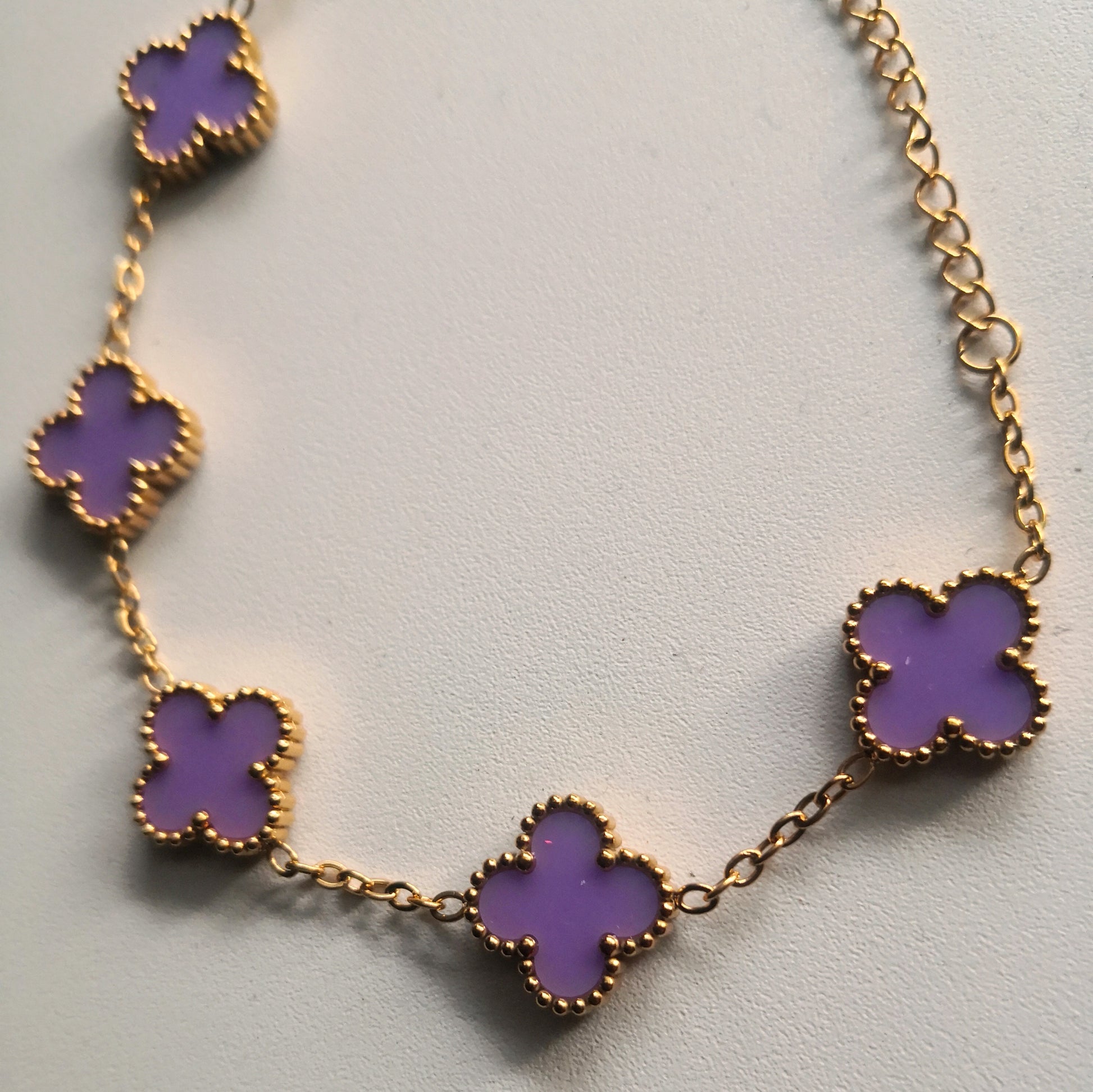 Felle kleuren Klaver Armband - Intero Sieraden
