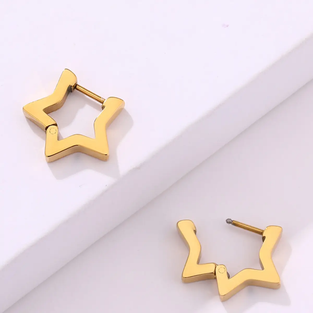 Stervormige Oorbellen - Intero Sieraden