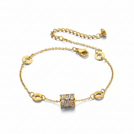 Kristallen Armband Waterbestendig - Goudkleurig & Zilverkleurig