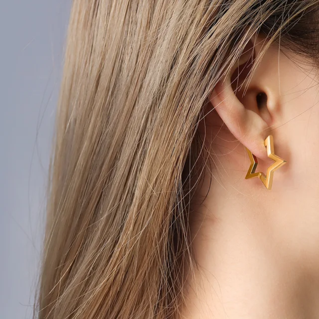 Stervormige Oorbellen - Intero Sieraden