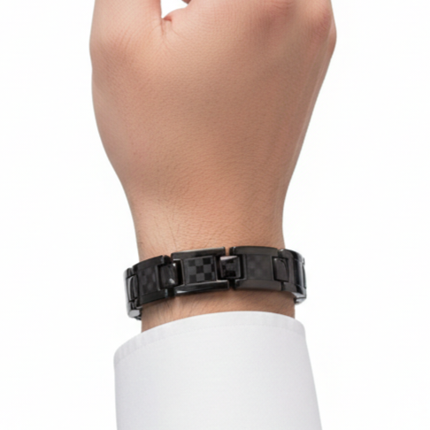 Magnetische Heren Armband Roestvrij Staal - Therapeutisch & Waterbestendig