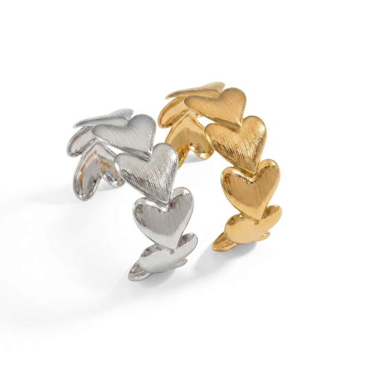 Brede Hartjes Armband