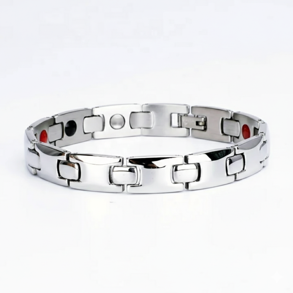 Magnetische Heren Armband Roestvrij Staal - Therapeutisch & Waterbestendig