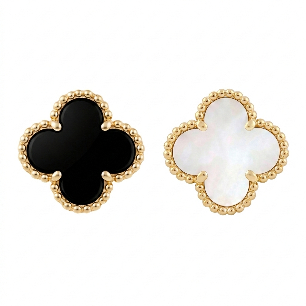 Trendy Klaver Oorbellen - Roestvrij Staal Waterdicht