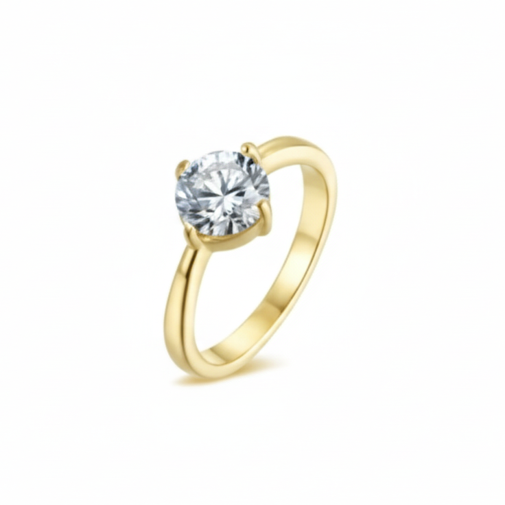 Intero Solitaire Ring - Roestvrij Staal