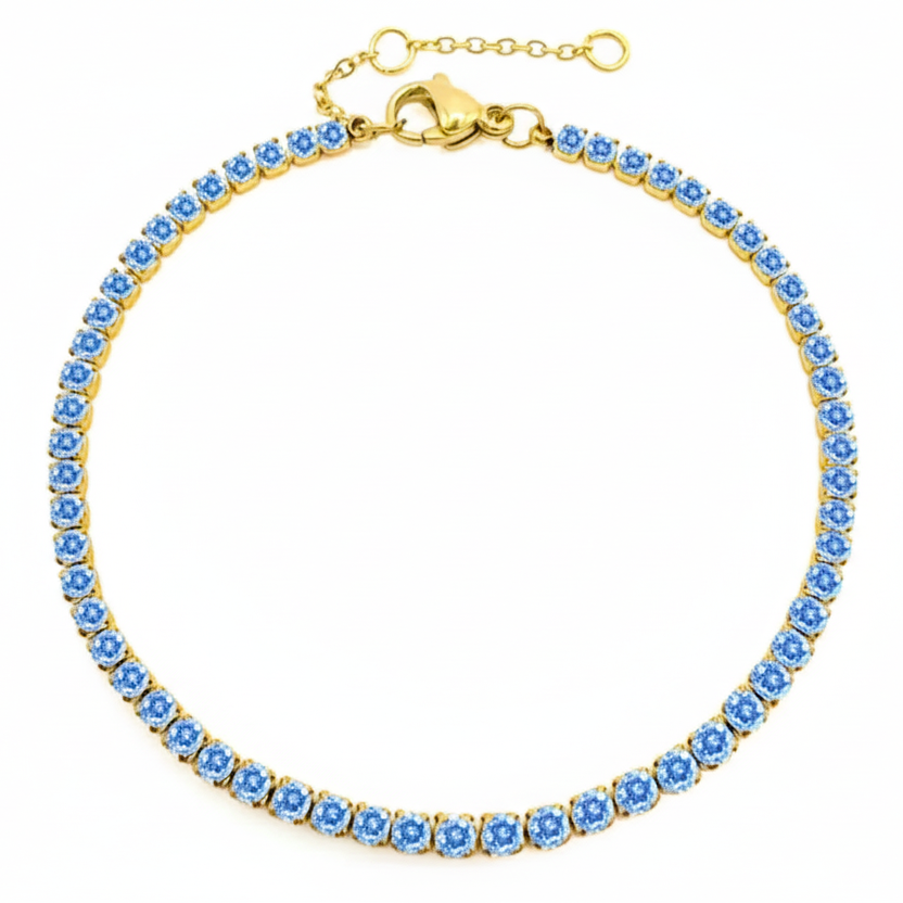 Tennis Armband Kristal - Roestvrij Staal Waterbestendig