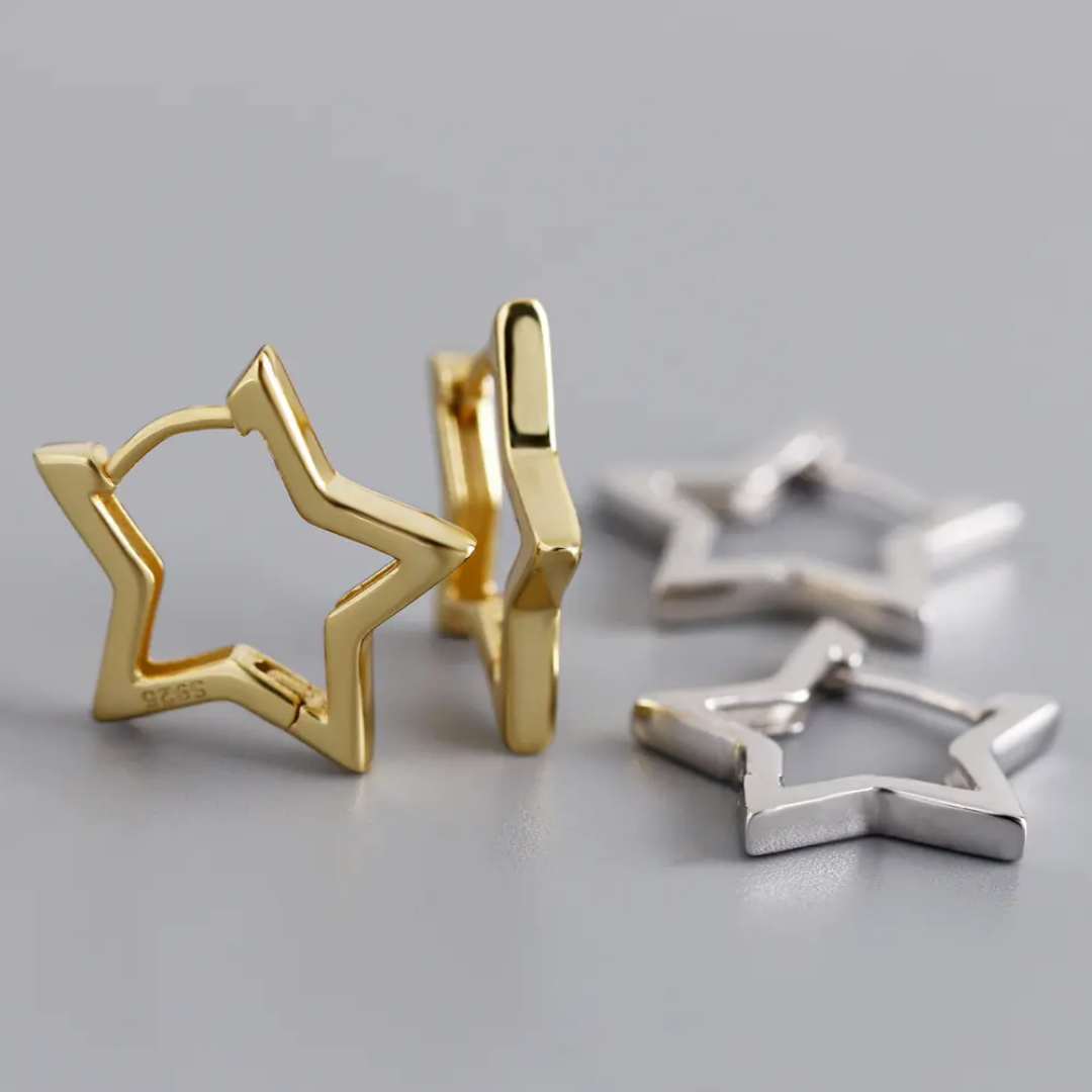 Stervormige Oorbellen - Intero Sieraden