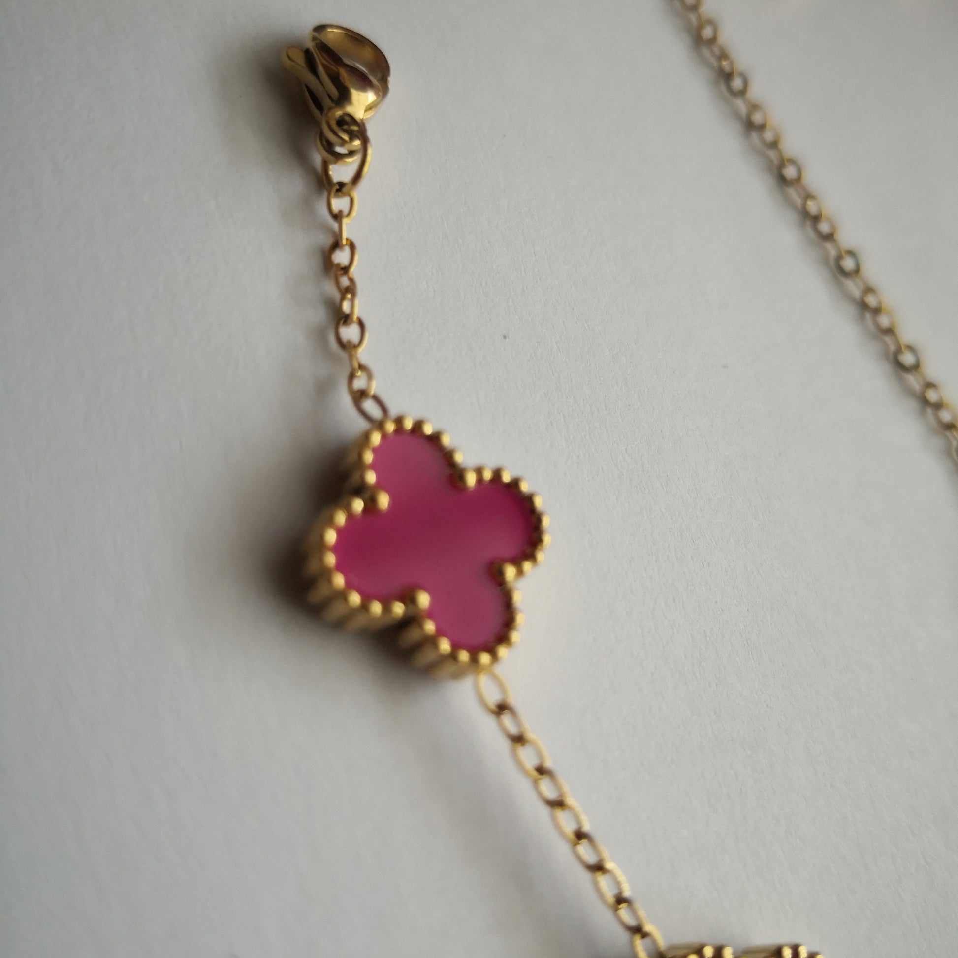 Felle kleuren Klaver Armband - Intero Sieraden