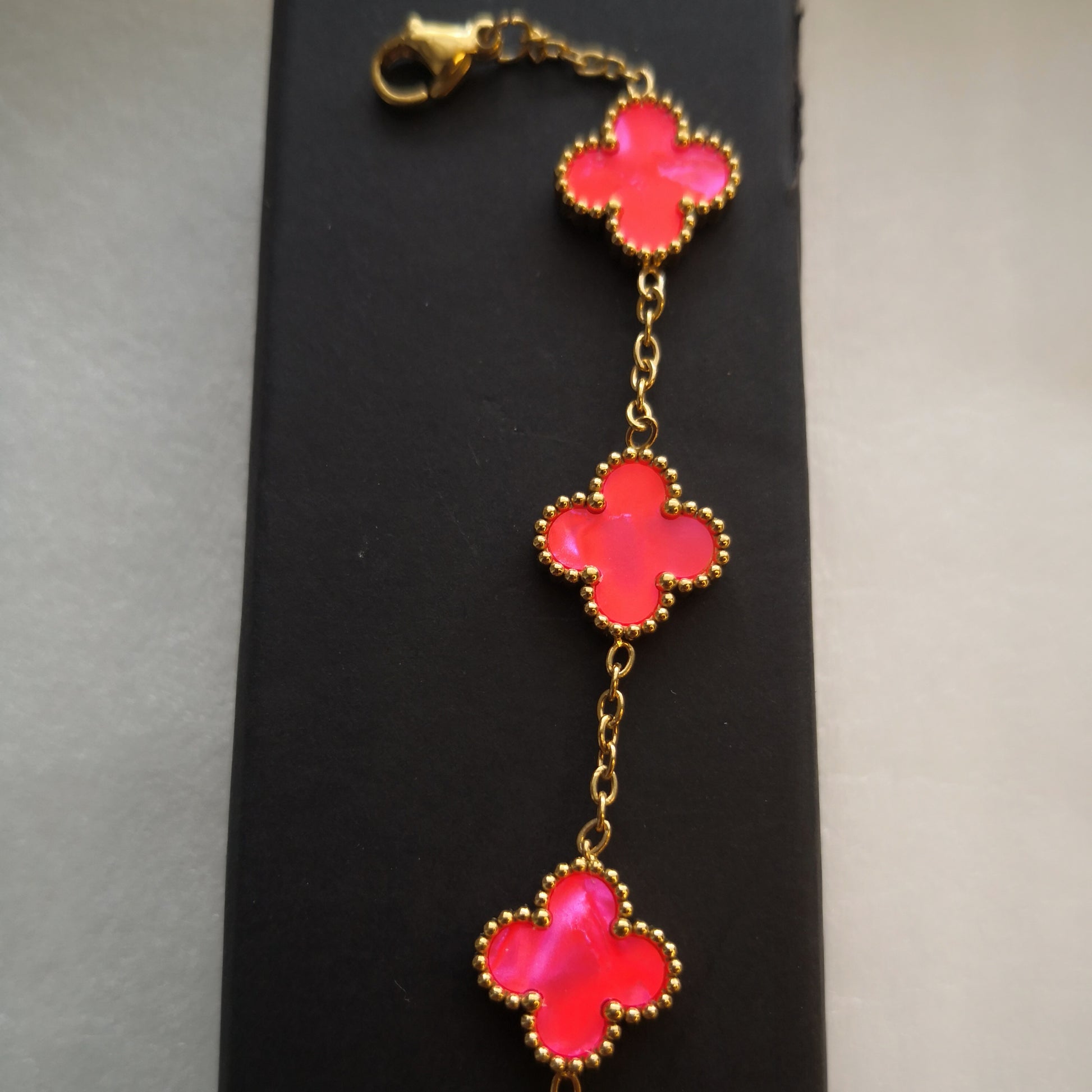 Felle kleuren Klaver Armband - Intero Sieraden