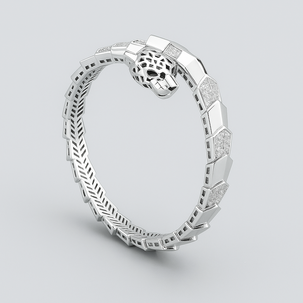 Gouden Luipaard Armband en Ring Set