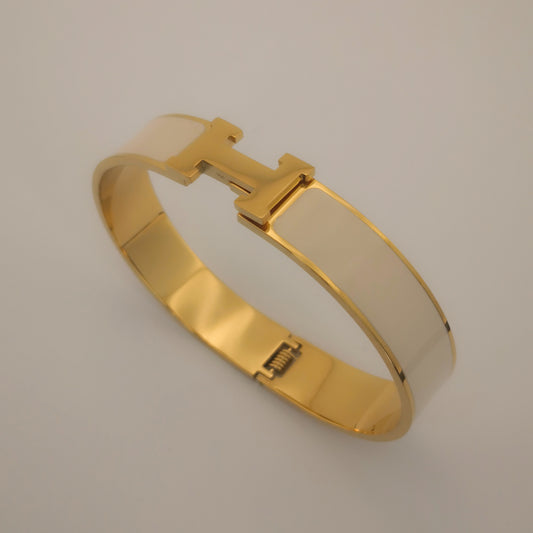 H letter Goudkleurige Armbanden - Intero Sieraden