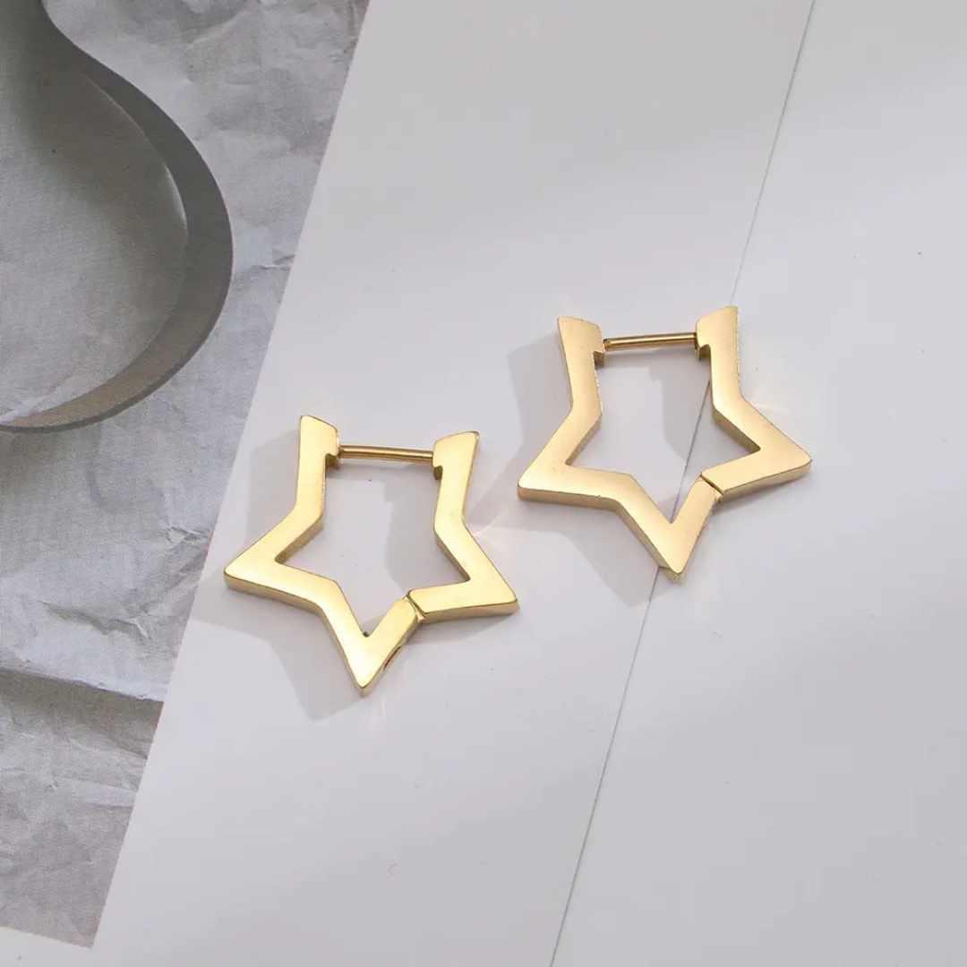 Stervormige Oorbellen - Intero Sieraden