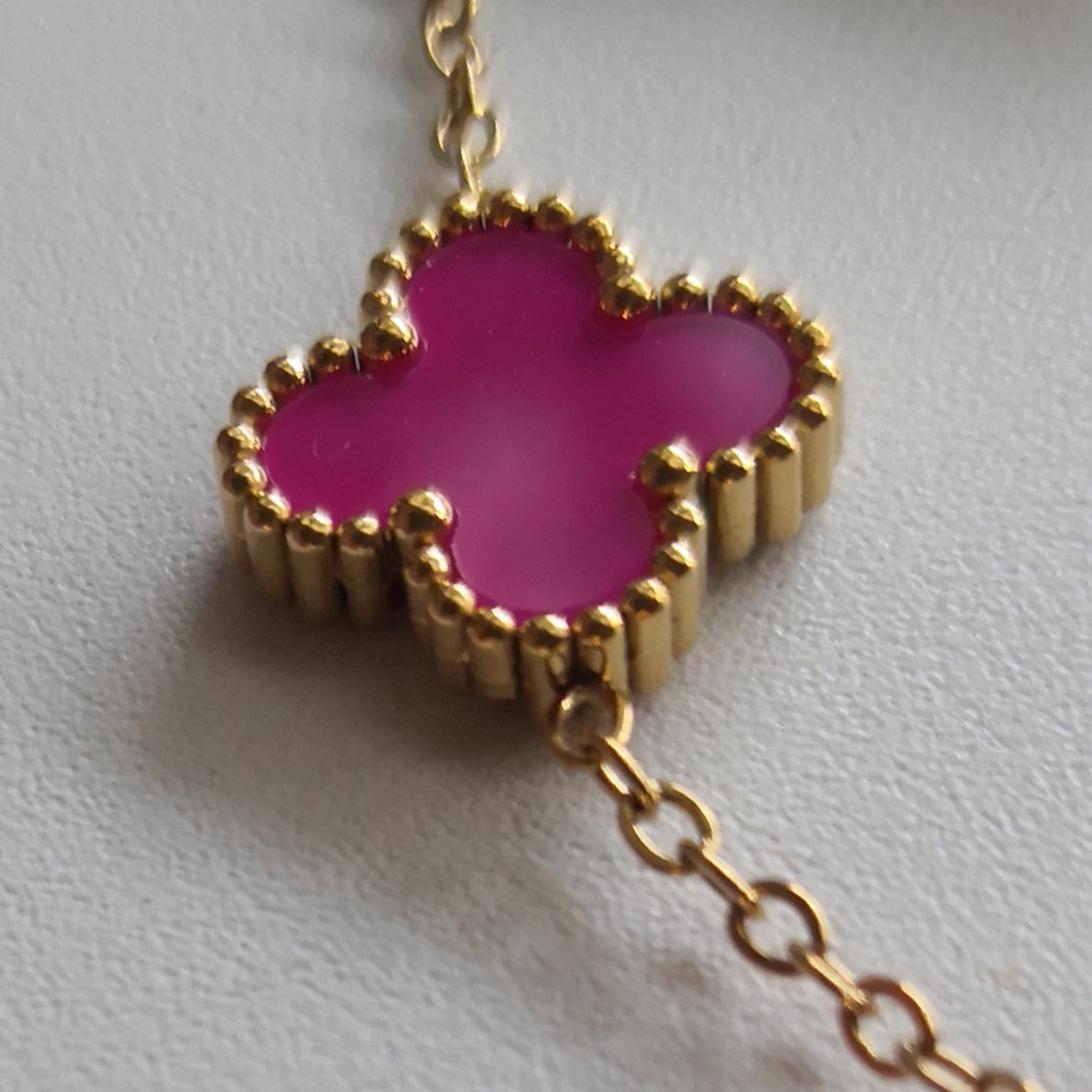 Felle kleuren Klaver Armband - Intero Sieraden