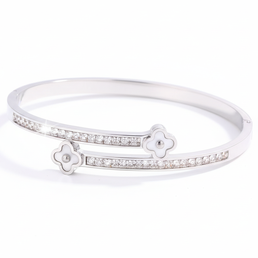 Emma Clover Bracelet - Stainless Steel Water Resistant