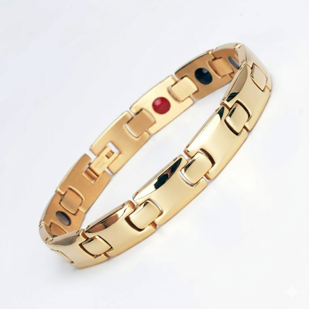Magnetische Heren Armband Roestvrij Staal - Therapeutisch & Waterbestendig