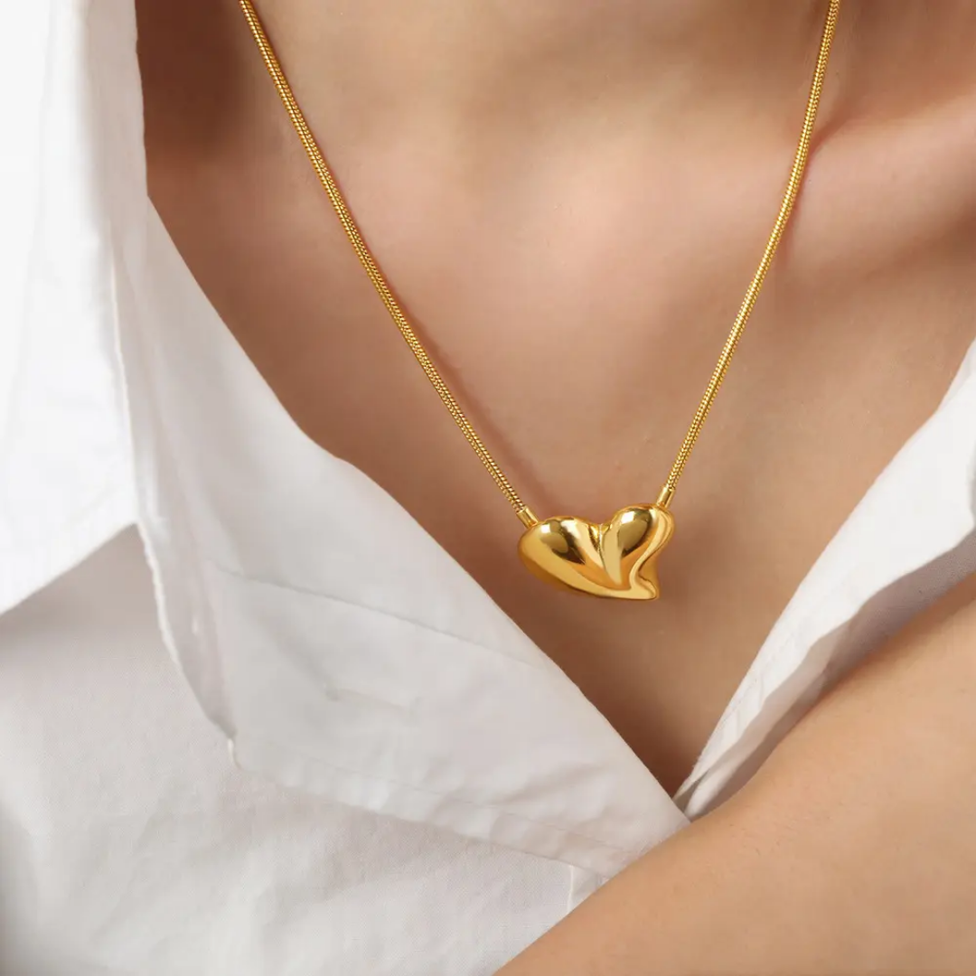 Hart Ketting en Oorbellen - Intero Sieraden