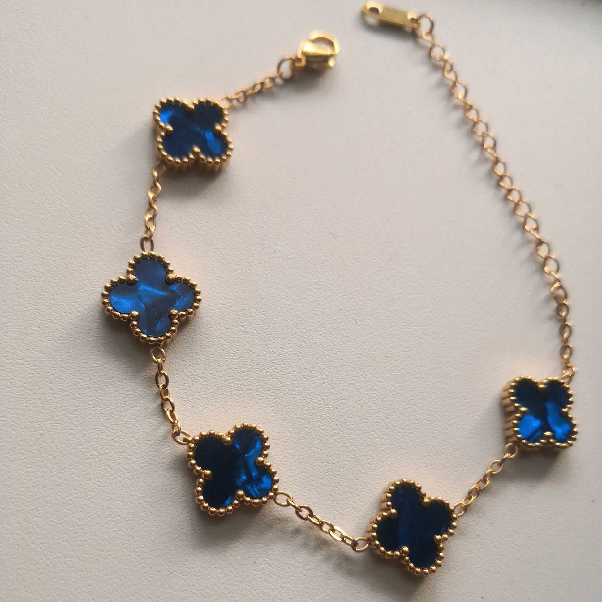 Felle kleuren Klaver Armband - Intero Sieraden