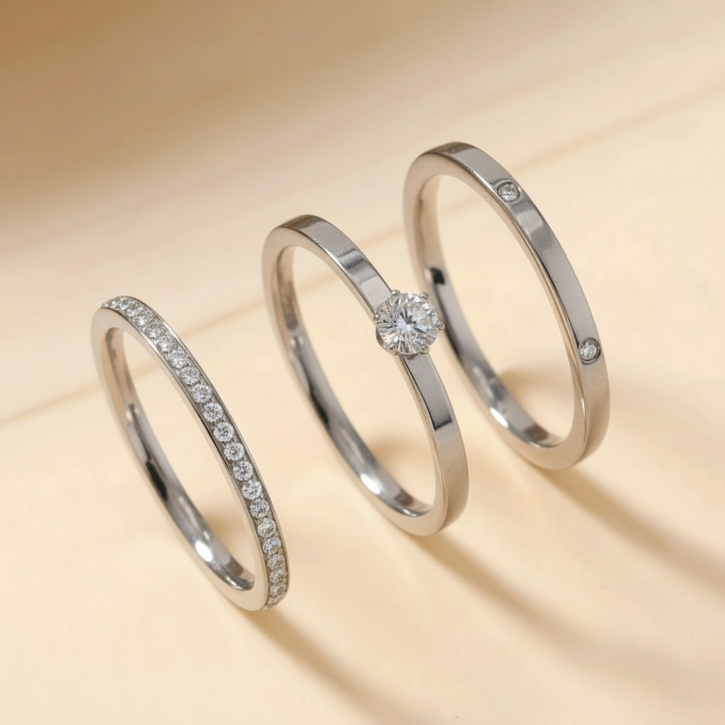 RVS Ringenset - 3 Stuks