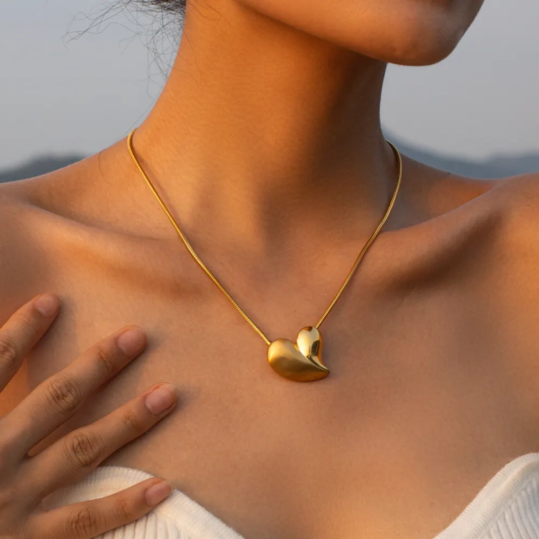 Hart Ketting en Oorbellen - Intero Sieraden