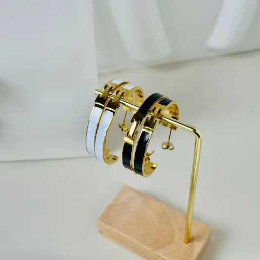 H letter Earrings