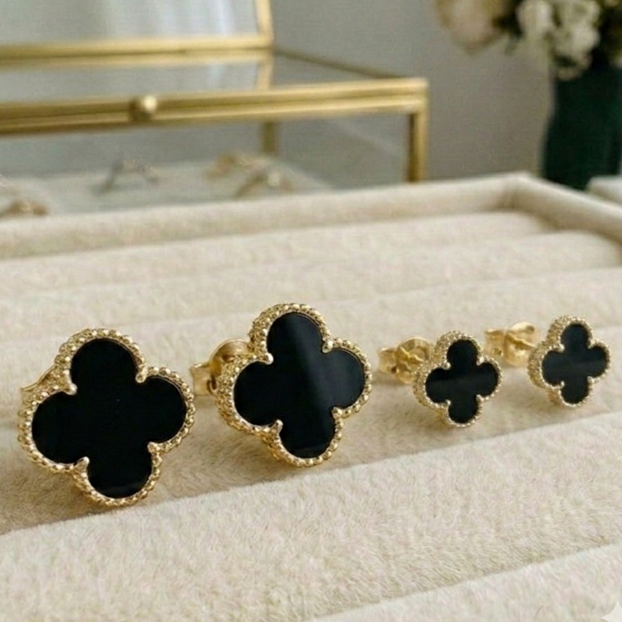 Trendy Klaver Oorbellen - Roestvrij Staal Waterdicht