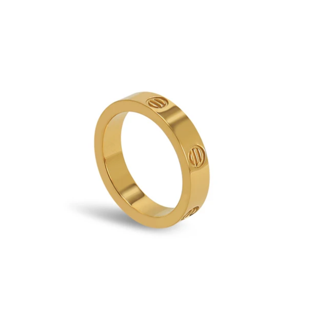 Trendy Ring - 4mm dun - Intero Sieraden