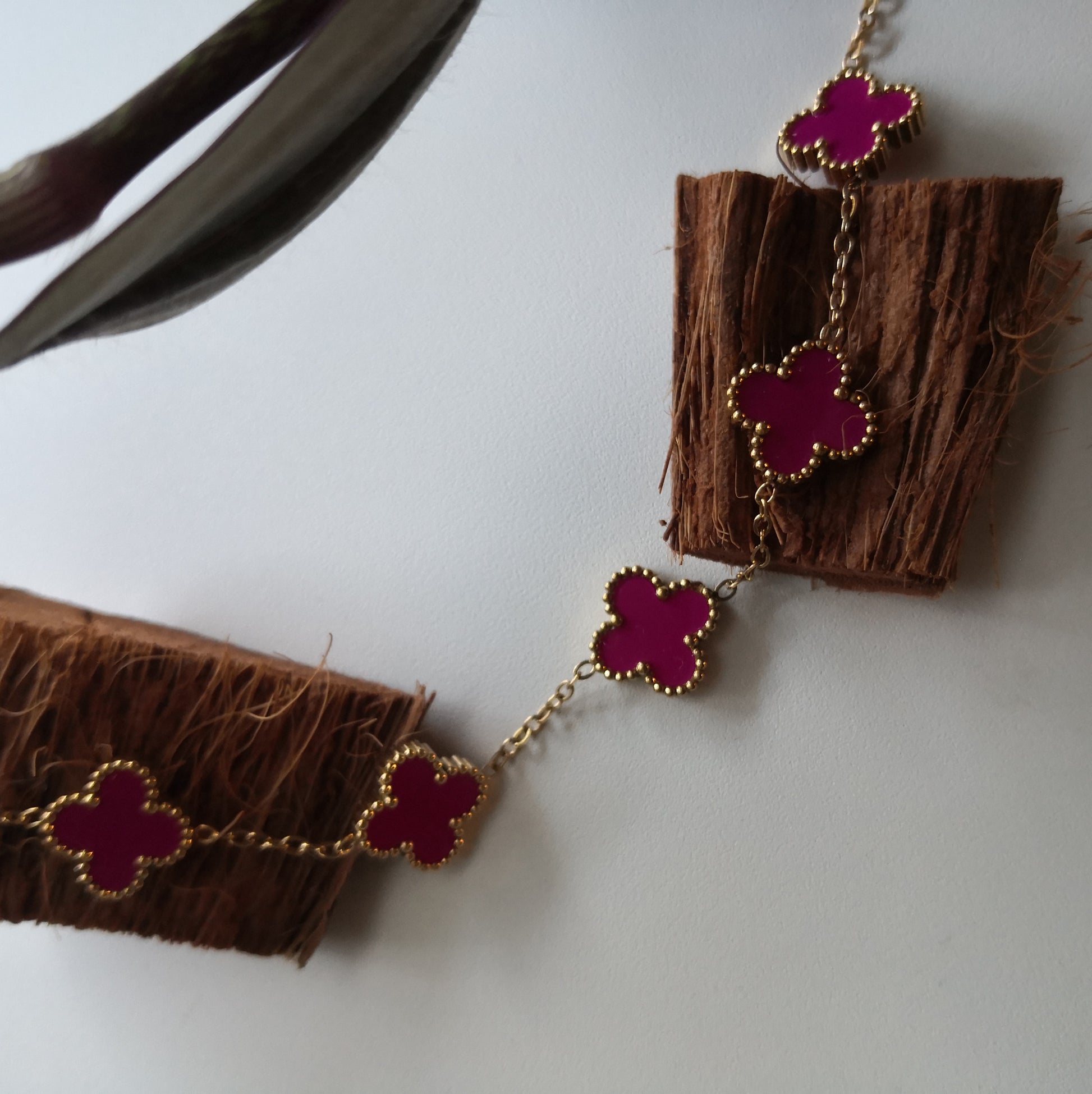 Felle kleuren Klaver Armband - Intero Sieraden