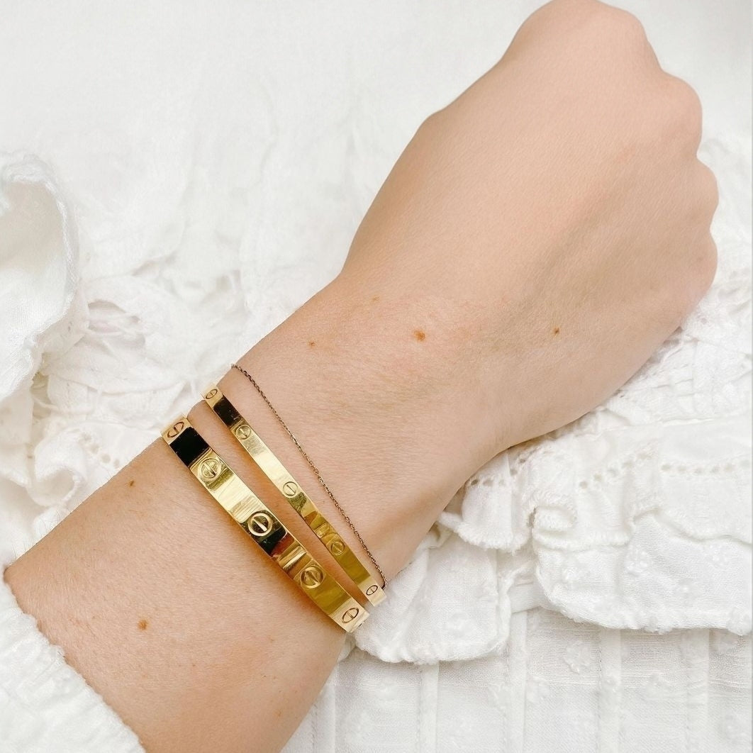 Trendy Bracelets Stainless Steel - Gold &amp; Silver Water Resistant