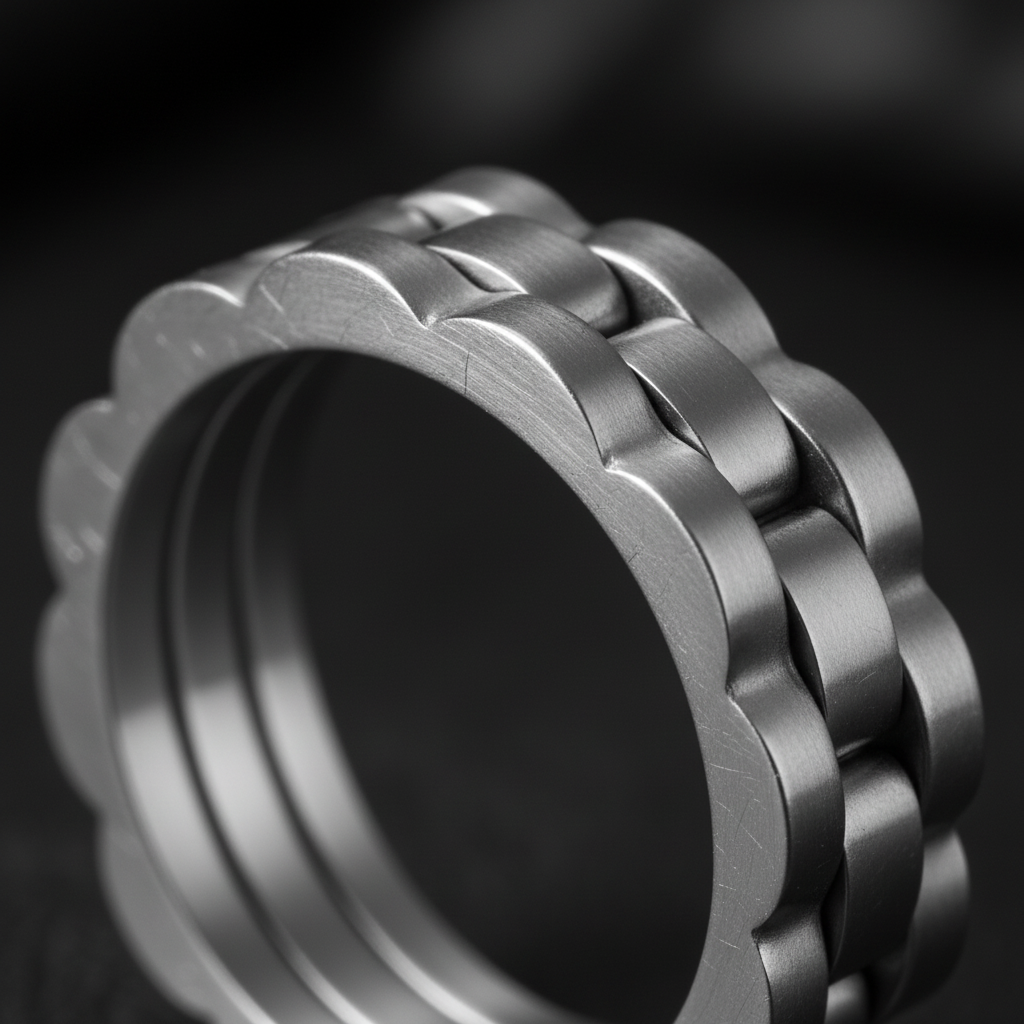 Schakelring Zilver Macro