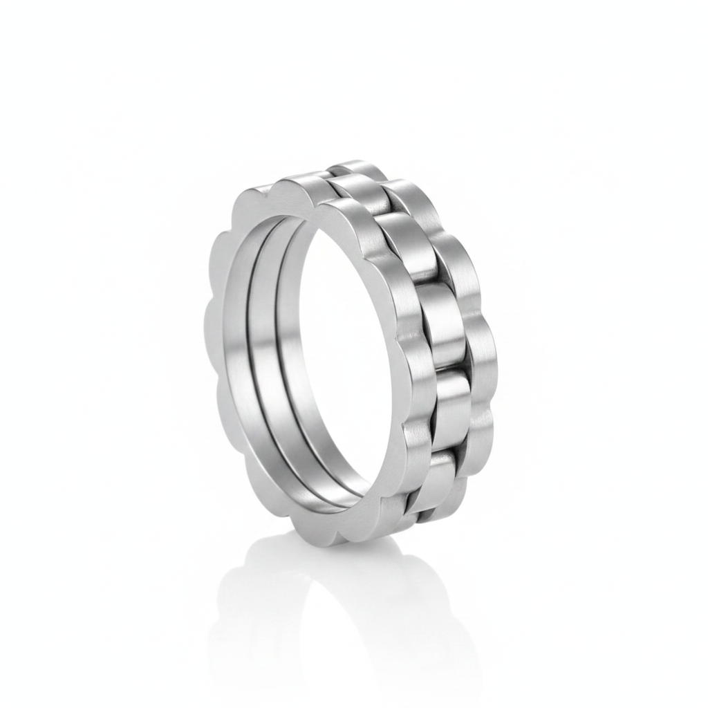 Schakelring Zilver