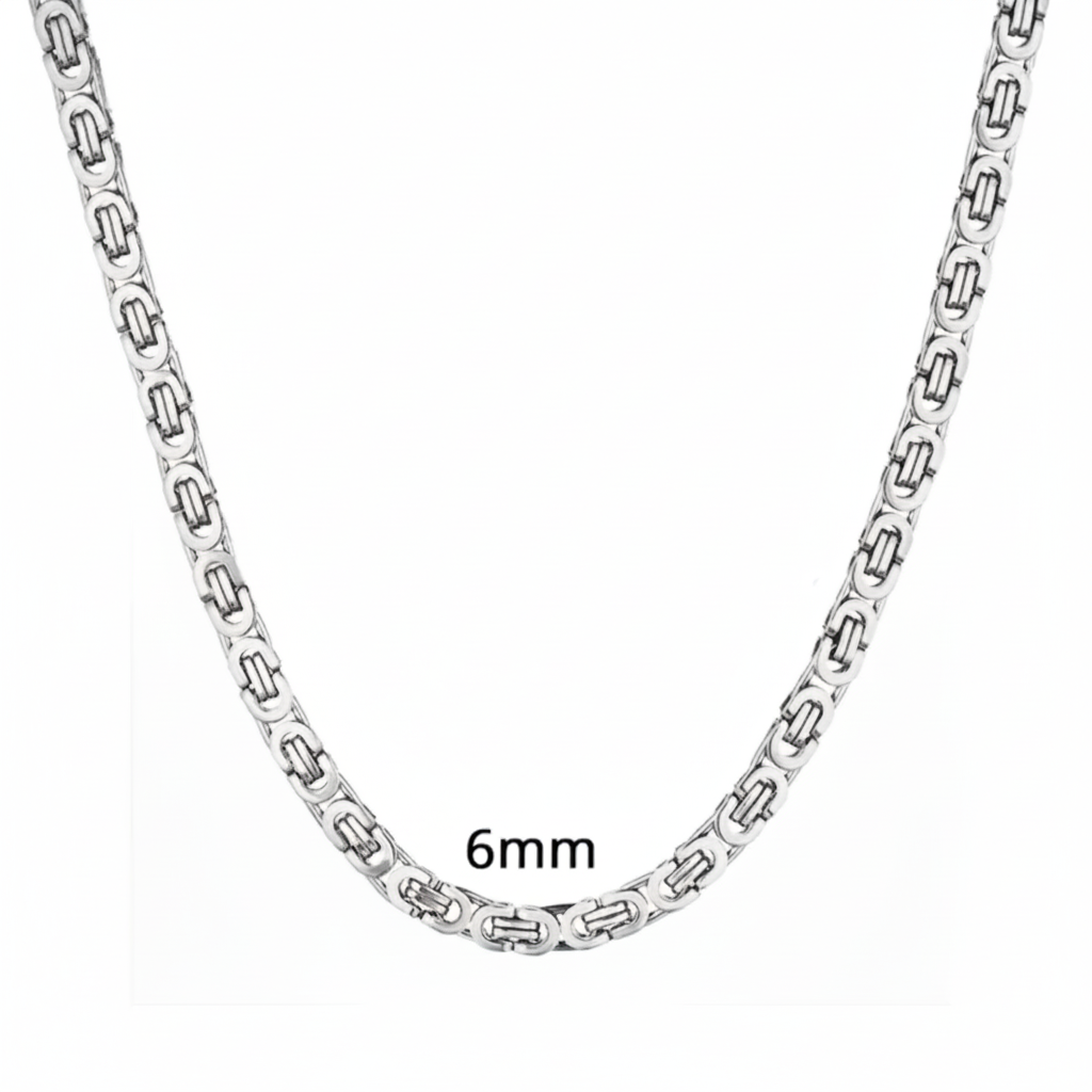 Silver Byzantine Chain Clean