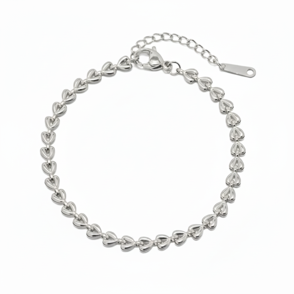 Silver Heart Bracelet Exact