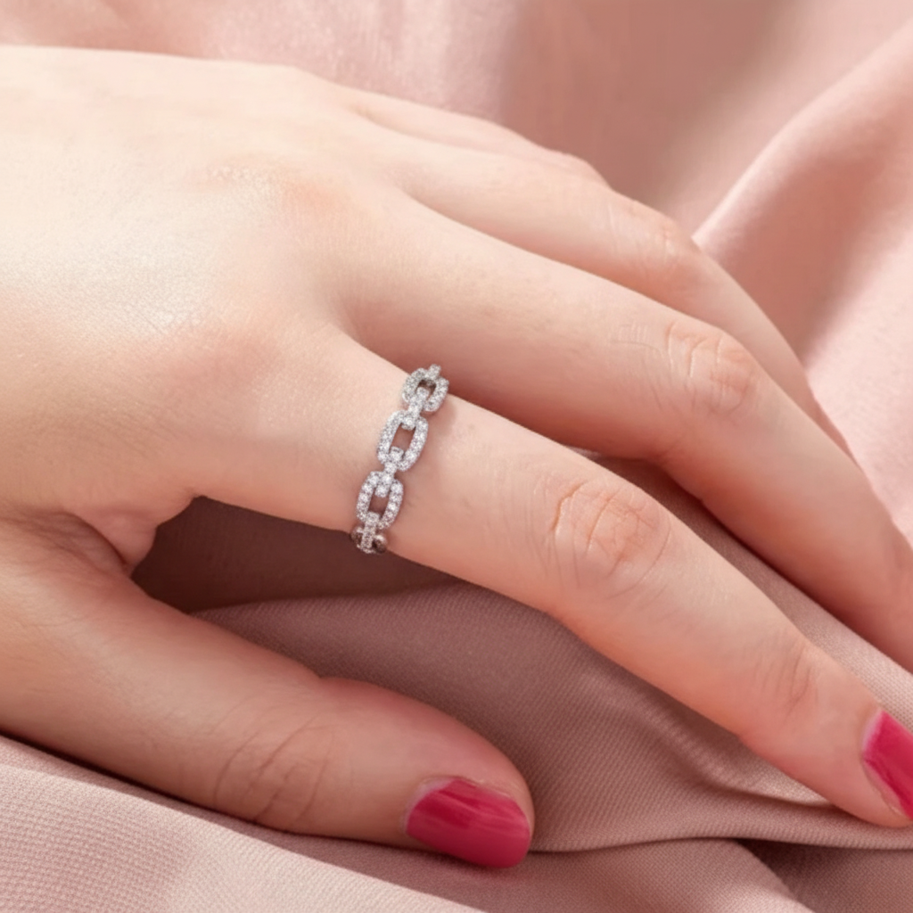 Silver Ring Lifestyle Pink
